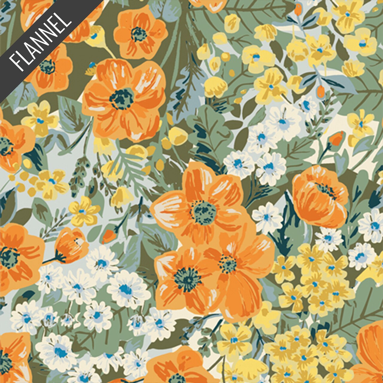 Golden Days Flannel in Garden (f48100a) | Art Gallery Flannel | AGF Studio | Art Gallery
